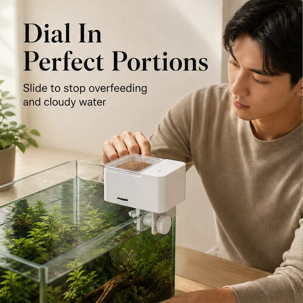 Finora™ – Auto Fish Feeder with Daily Timer & Portion Slider, Up to 30 Days + 50% OFF - Image 7