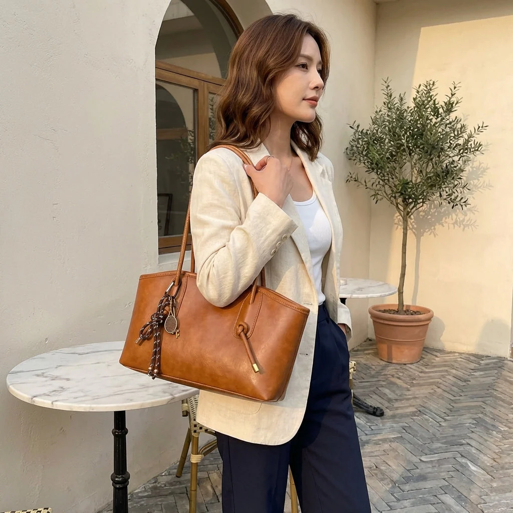 Cordelle™ – Vintage Knotted Strap PU Leather Shoulder Bag +50% OFF - Image 2