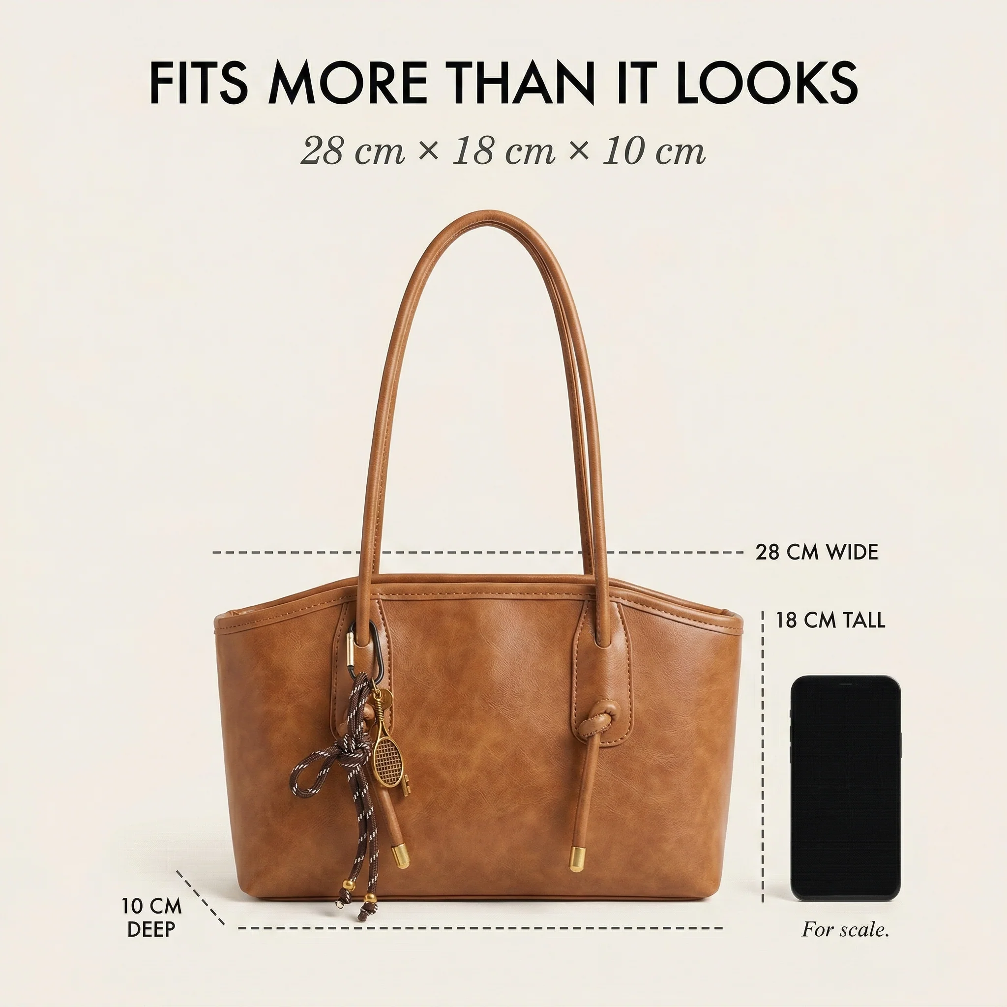 Cordelle™ – Vintage Knotted Strap PU Leather Shoulder Bag +50% OFF - Image 4