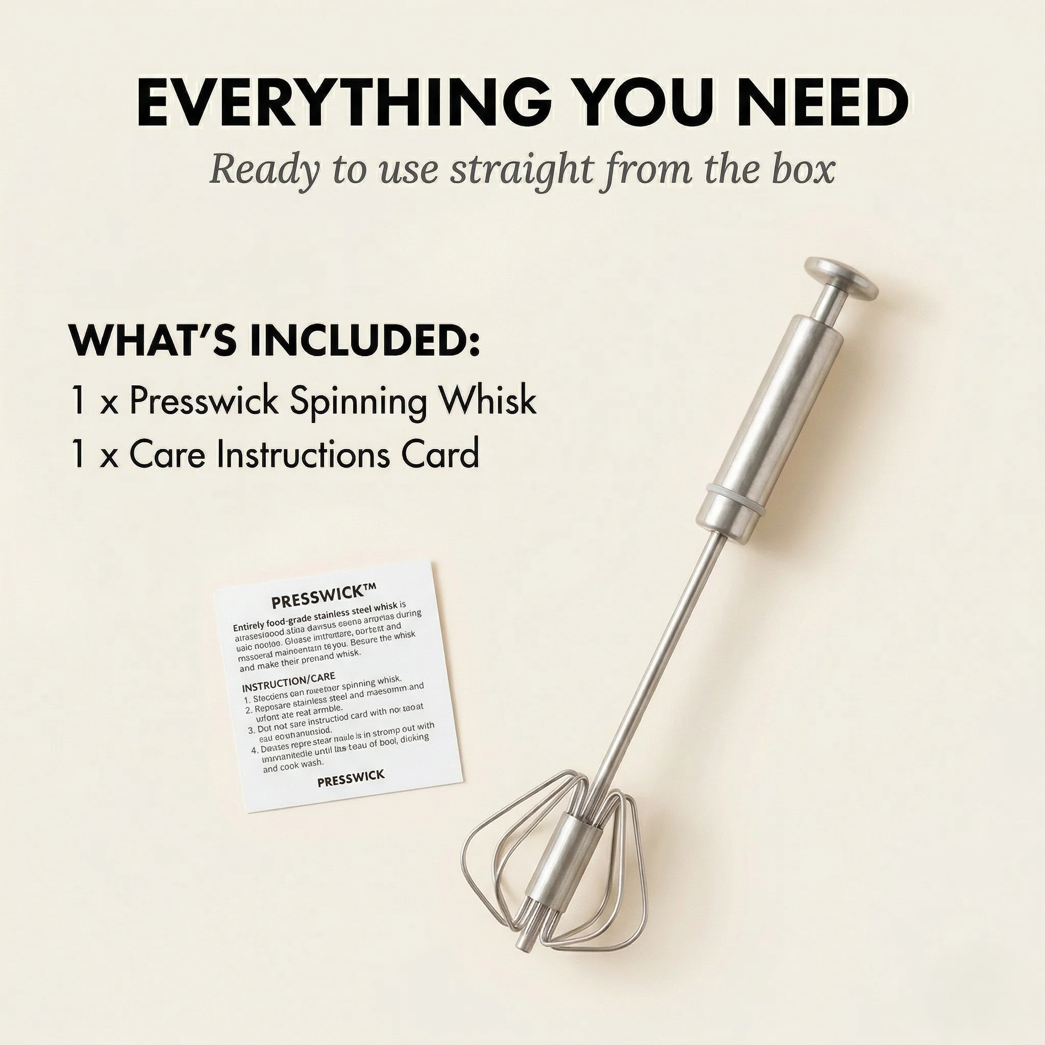 Presswick™ – Press-Down Spinning Stainless Steel Whisk + 50% OFF - Image 6