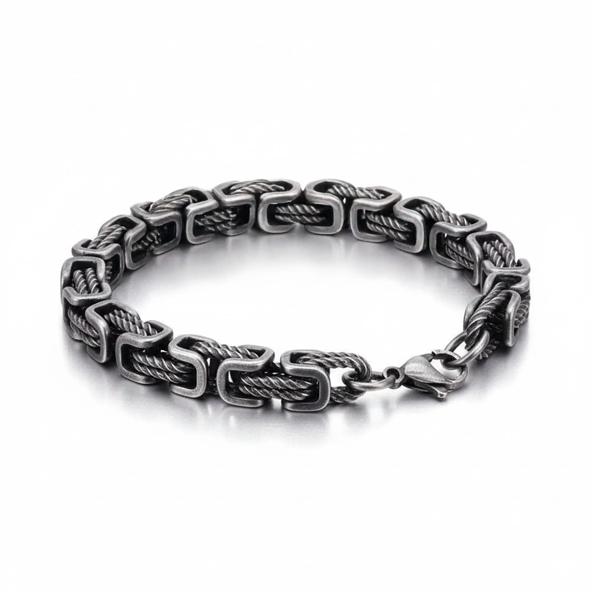 Temper™ – 8mm Braided 316L Stainless Steel Bracelet for Men + 50% OFF - Image 4