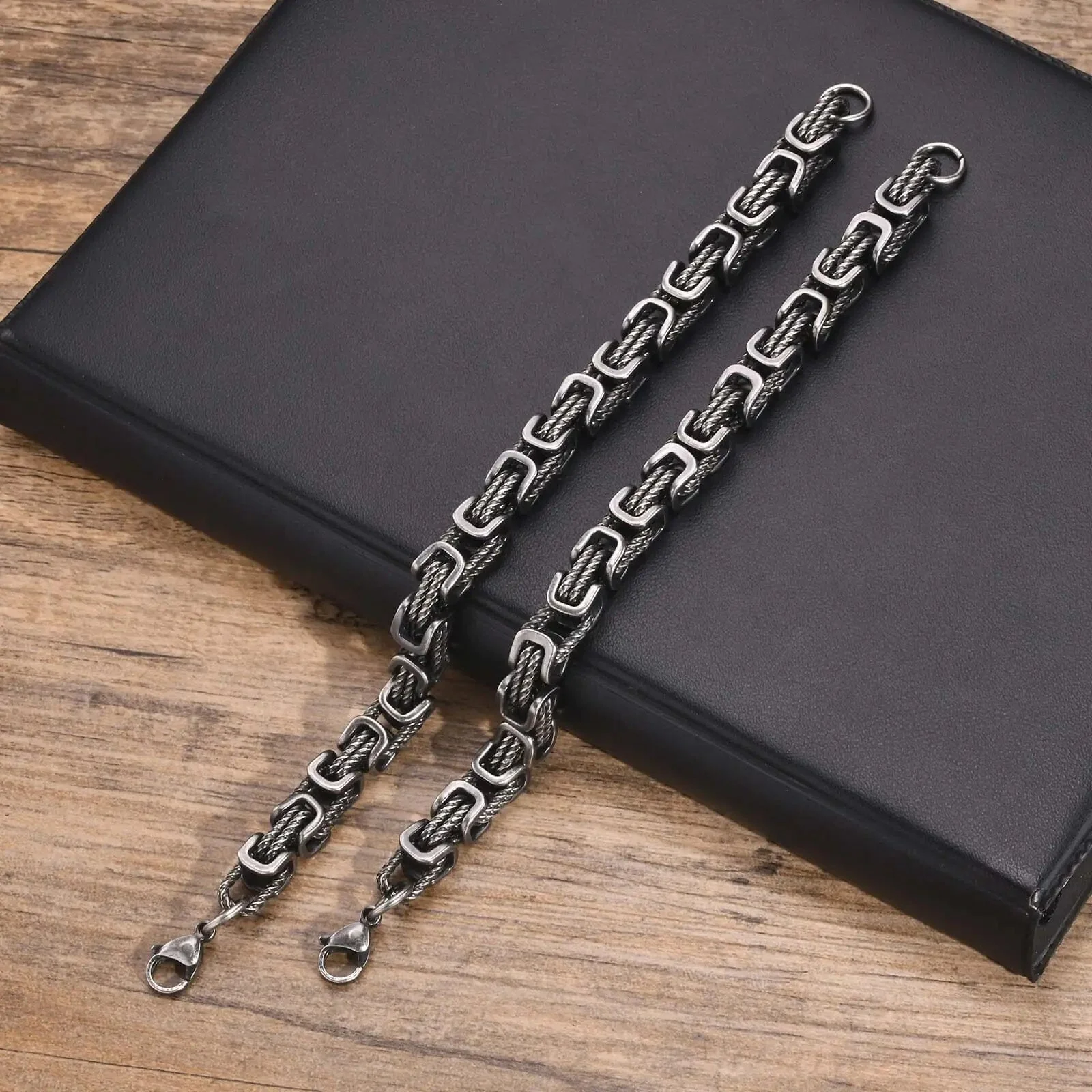 Temper™ – 8mm Braided 316L Stainless Steel Bracelet for Men + 50% OFF - Image 6