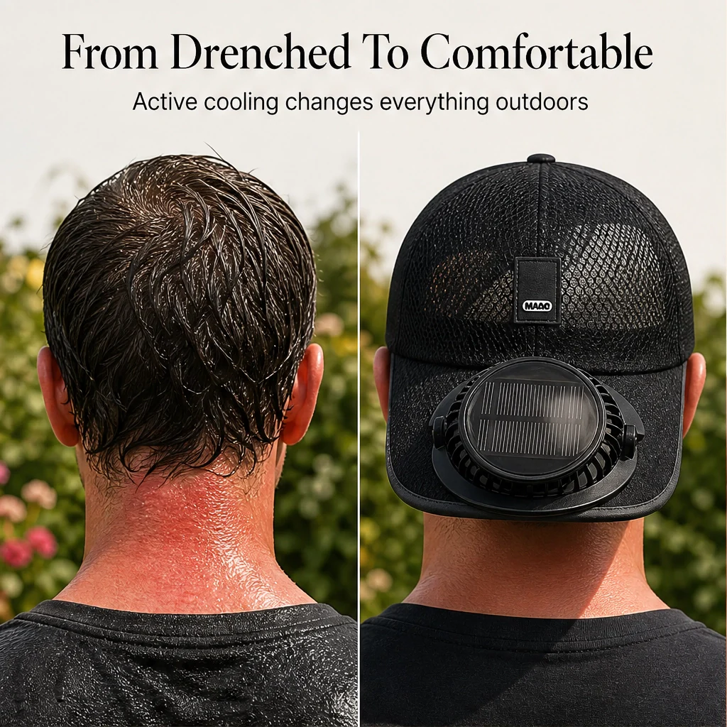 Zephria™ – Solar-Powered Cooling Fan Sun Hat with UPF50+ Brim & 360° Airflow + 50% OFF - Image 7