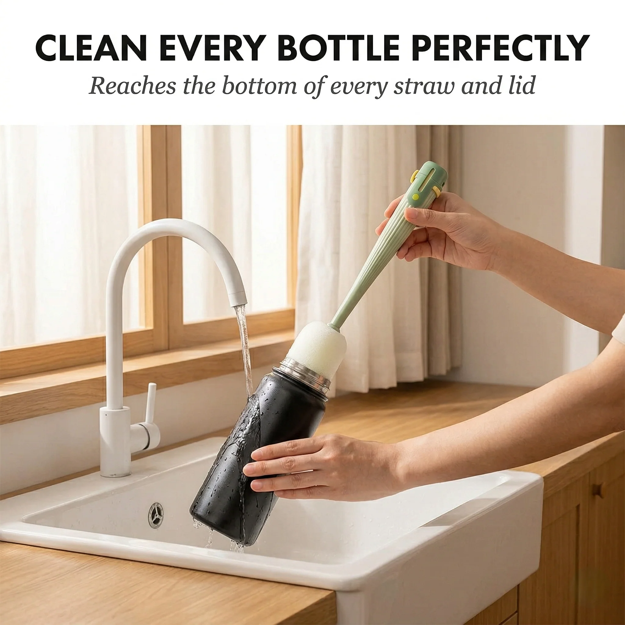 Scrubwell™ – 5-in-1 Deep Clean Bottle Brush Set with Replaceable Heads + 50% OFF - Image 3