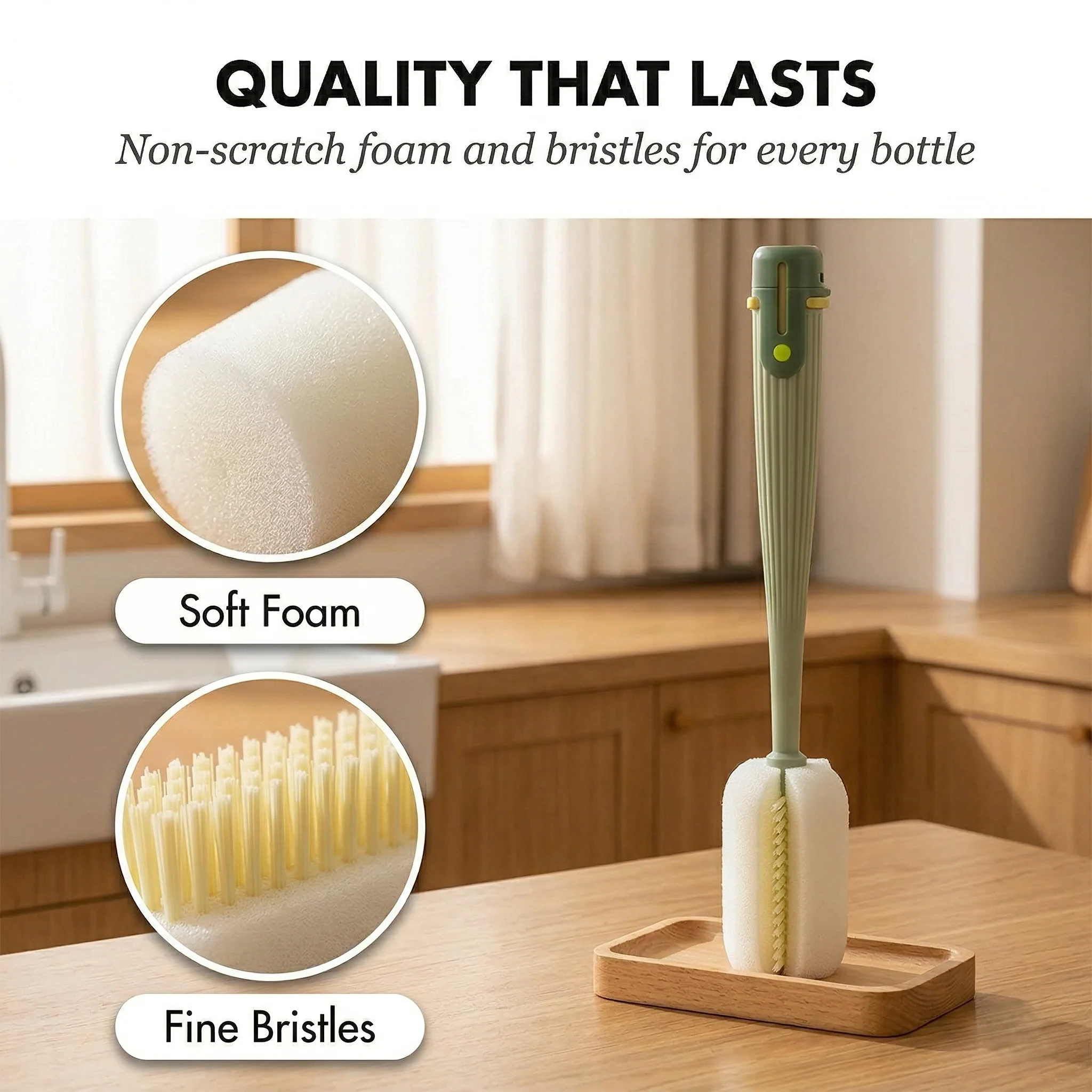 Scrubwell™ – 5-in-1 Deep Clean Bottle Brush Set with Replaceable Heads + 50% OFF - Image 4