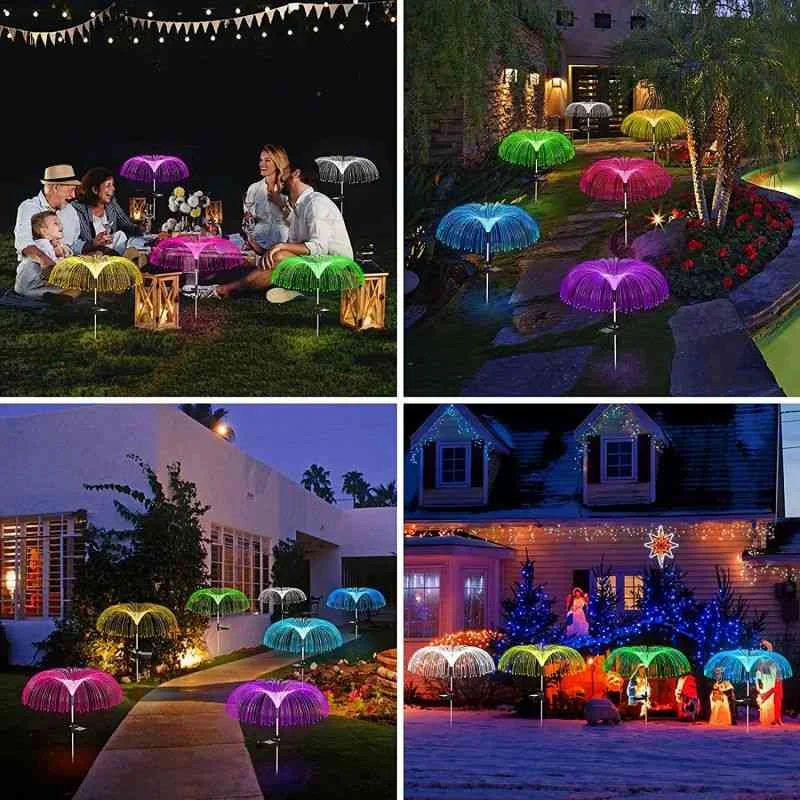 The GlowJelly Solar Garden Lamp- Color-Changing Jellyfish, 10 Hour Power, and IP65 Waterproof + 50% OFF - Image 3