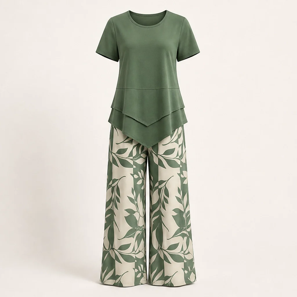 Lullara™ – Layered Tunic Top & Wide-Leg Trouser Set + 50% OFF - Image 10