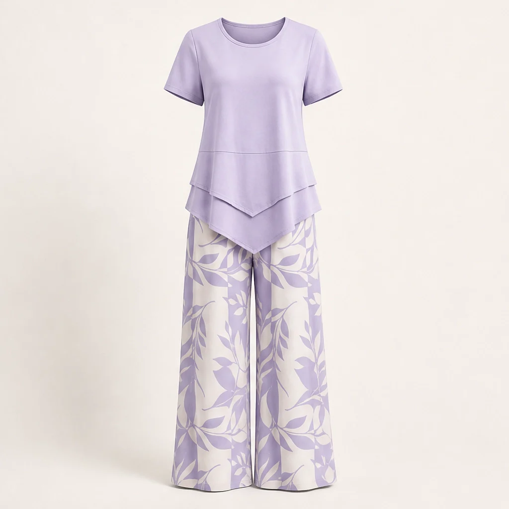 Lullara™ – Layered Tunic Top & Wide-Leg Trouser Set + 50% OFF - Image 12