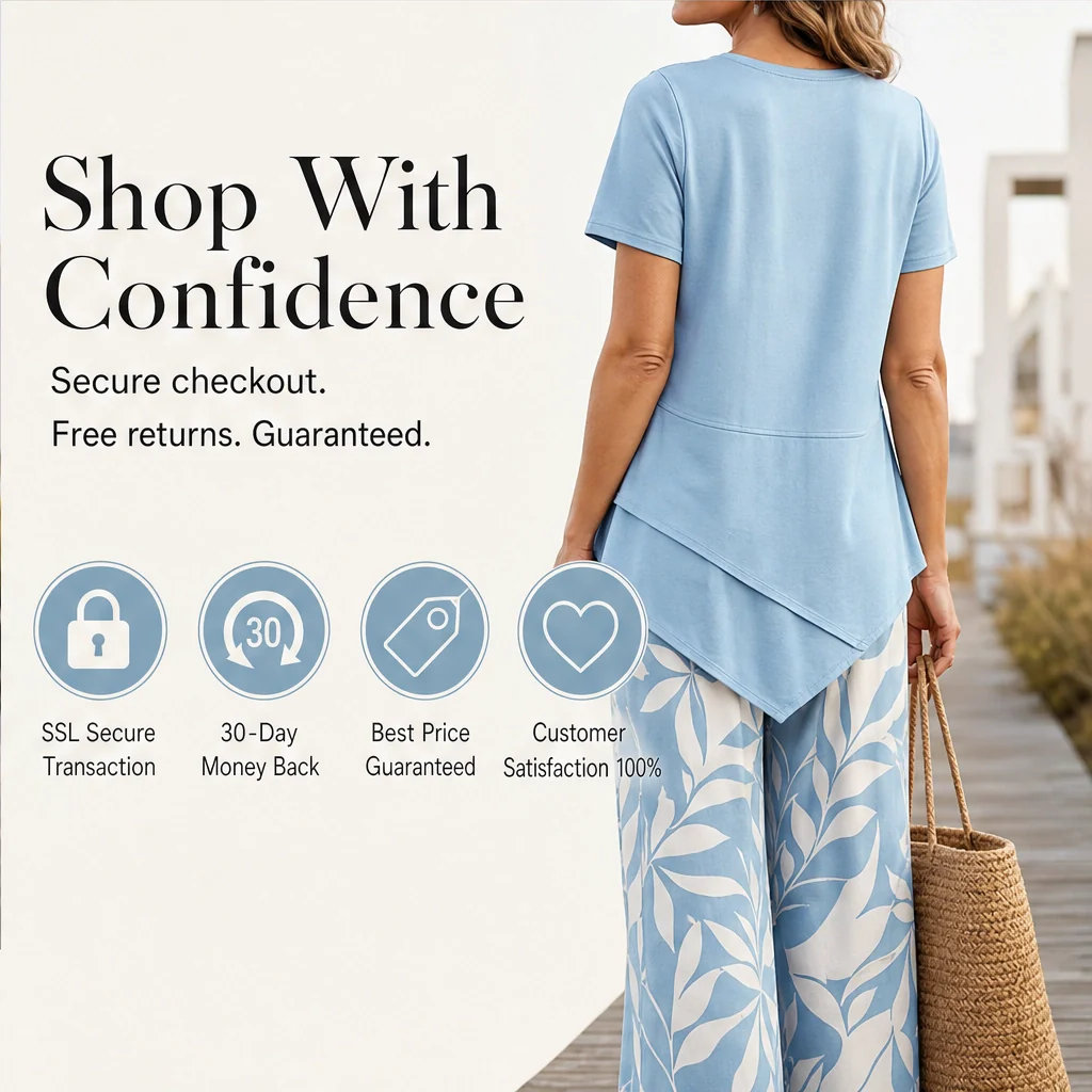 Lullara™ – Layered Tunic Top & Wide-Leg Trouser Set + 50% OFF - Image 7