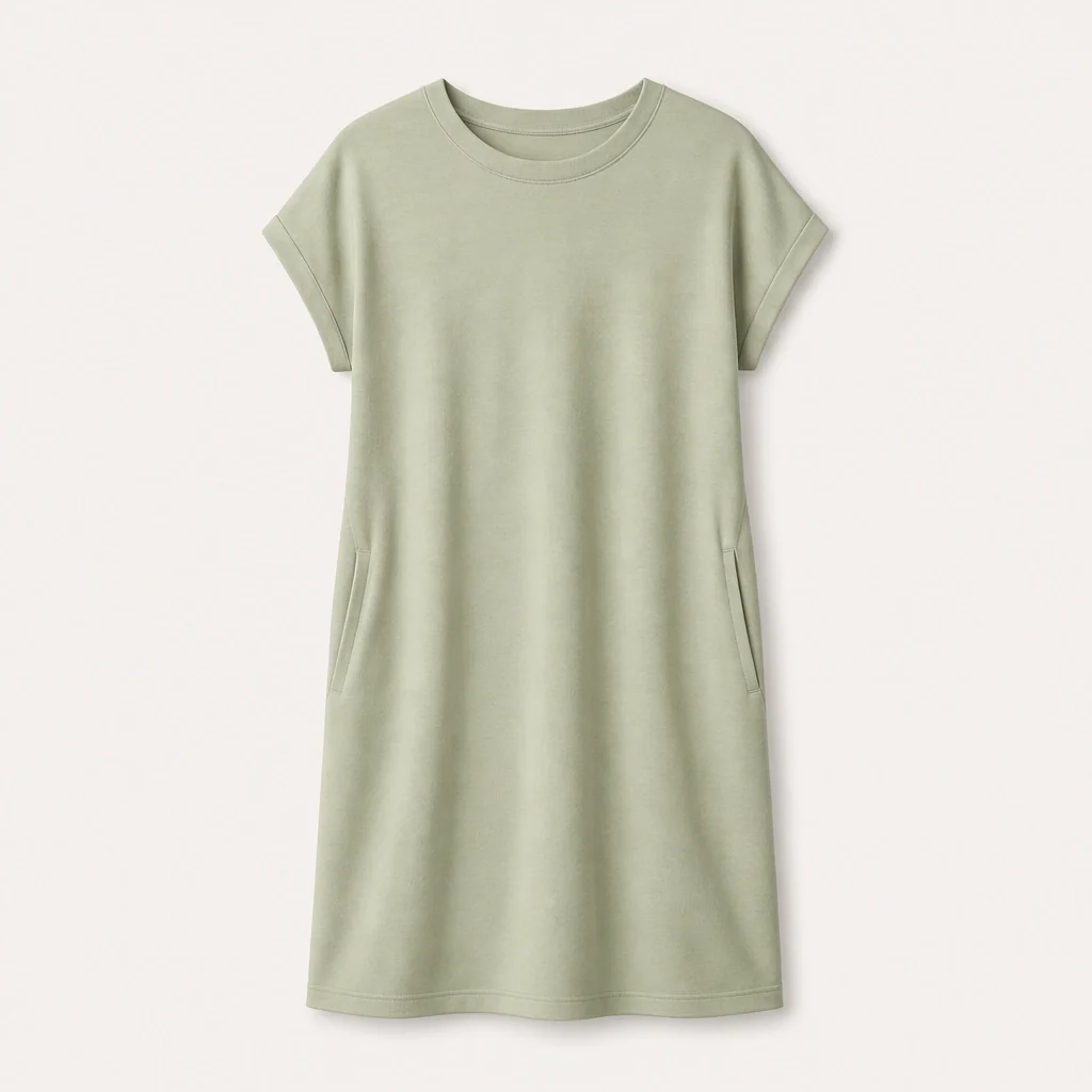 Solenne™ – Soft Breathable Midi T-Shirt Dress with Pockets + 50% OFF - Image 13
