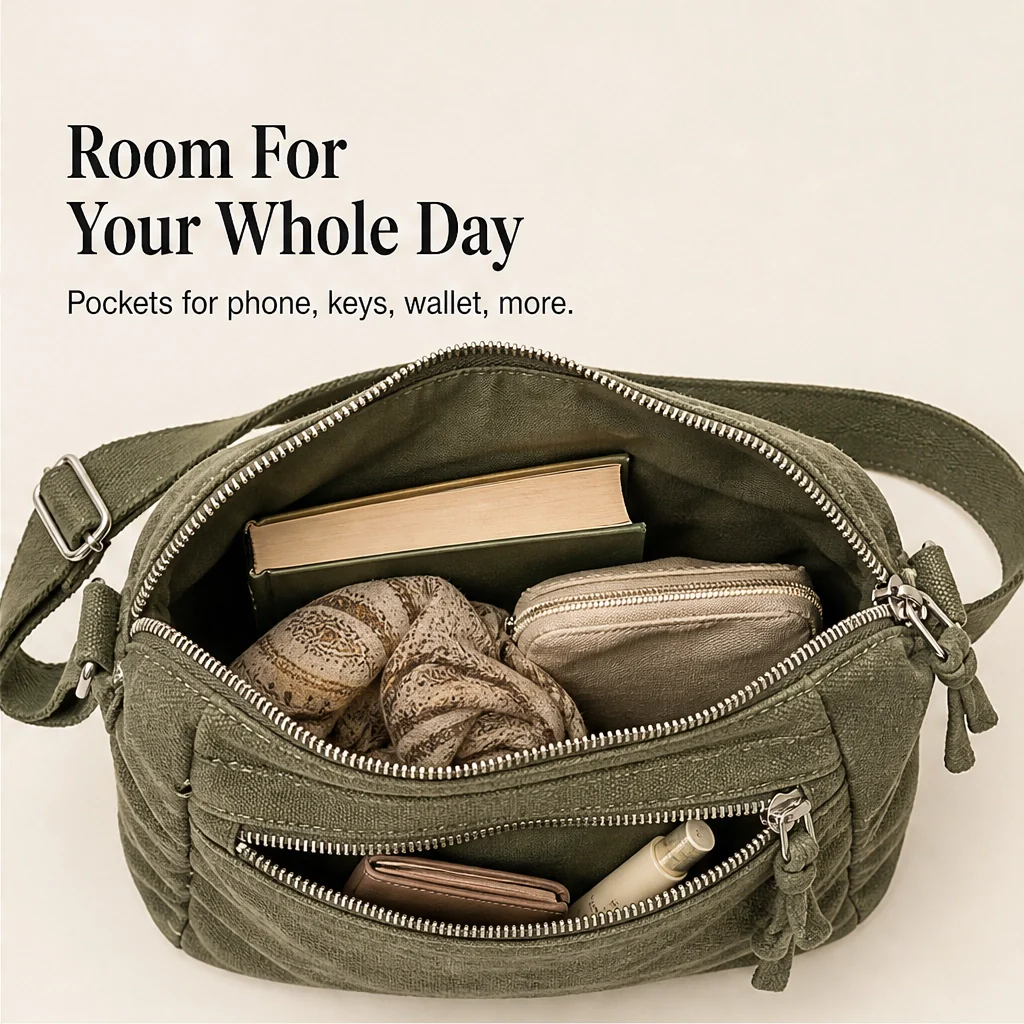 Marlowe™ – Multi-Pocket Slouchy Hobo Shoulder & Crossbody Bag + 50% OFF - Image 6