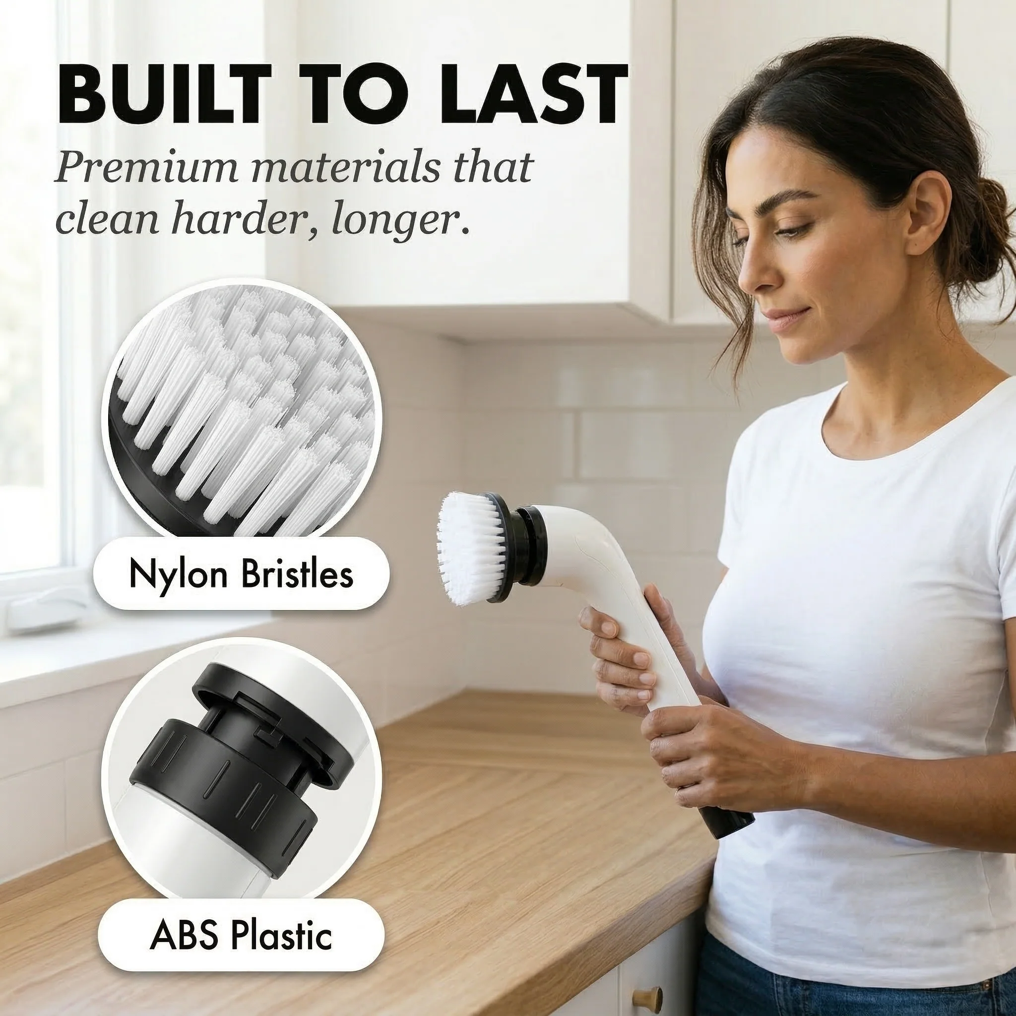 Skrubex™ – 9-in-1 Electric Cleaning Brush with 6 Brush Heads, IPX7 Waterproof, 3-Speed Motor for Bathroom, Kitchen & Car +50% OFF - Image 5