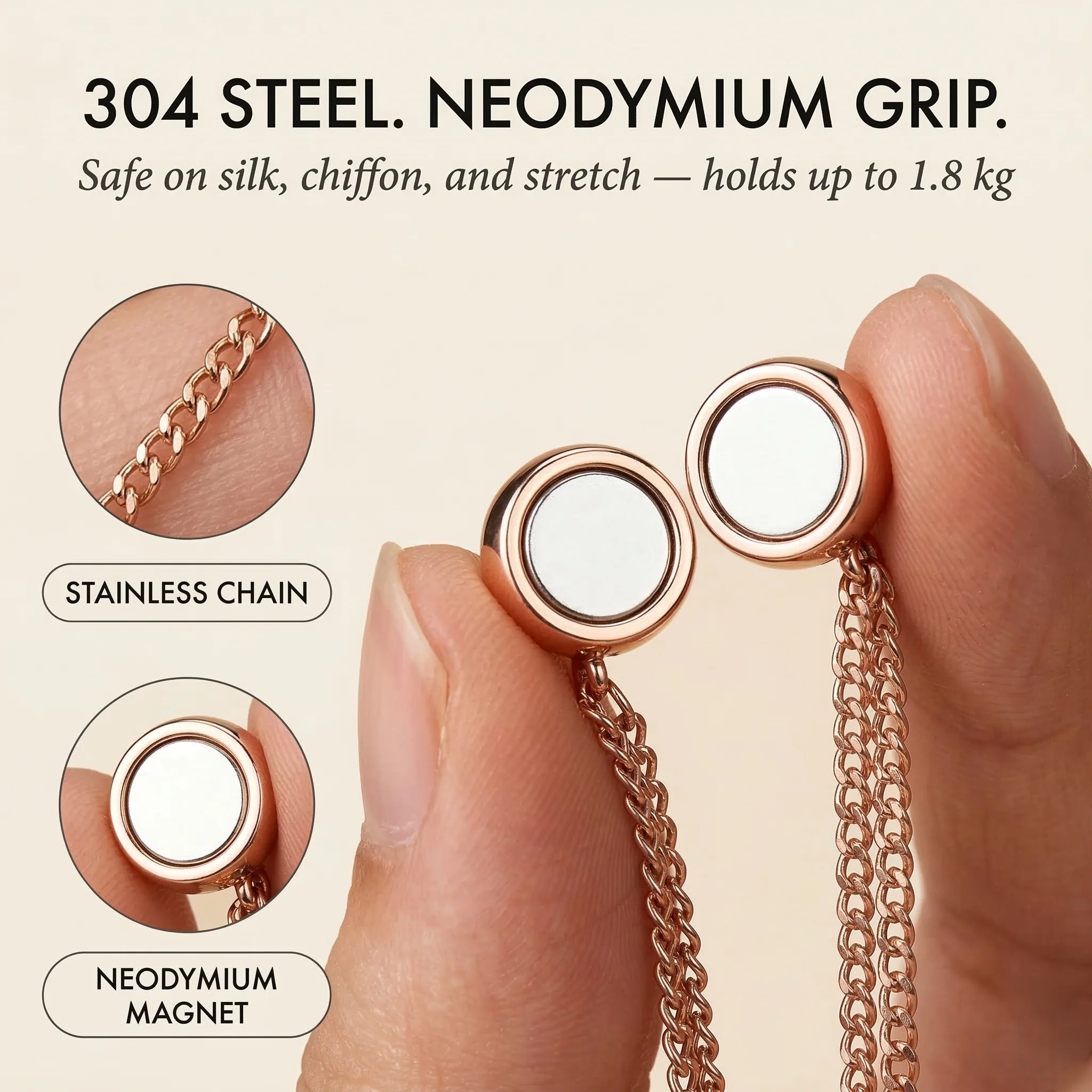 Cinchelle™ – Magnetic Clothing Clips with Double Chain Accent + 50% OFF - Image 5