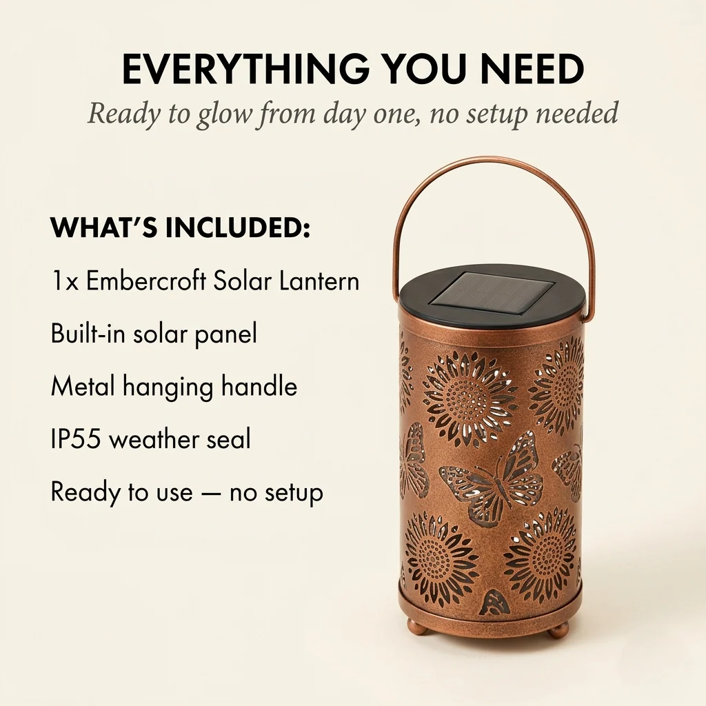 Embercroft™ – Solar Lantern with Colorful Sunflower Light Projection, IP55 Waterproof + 50% OFF - Image 6