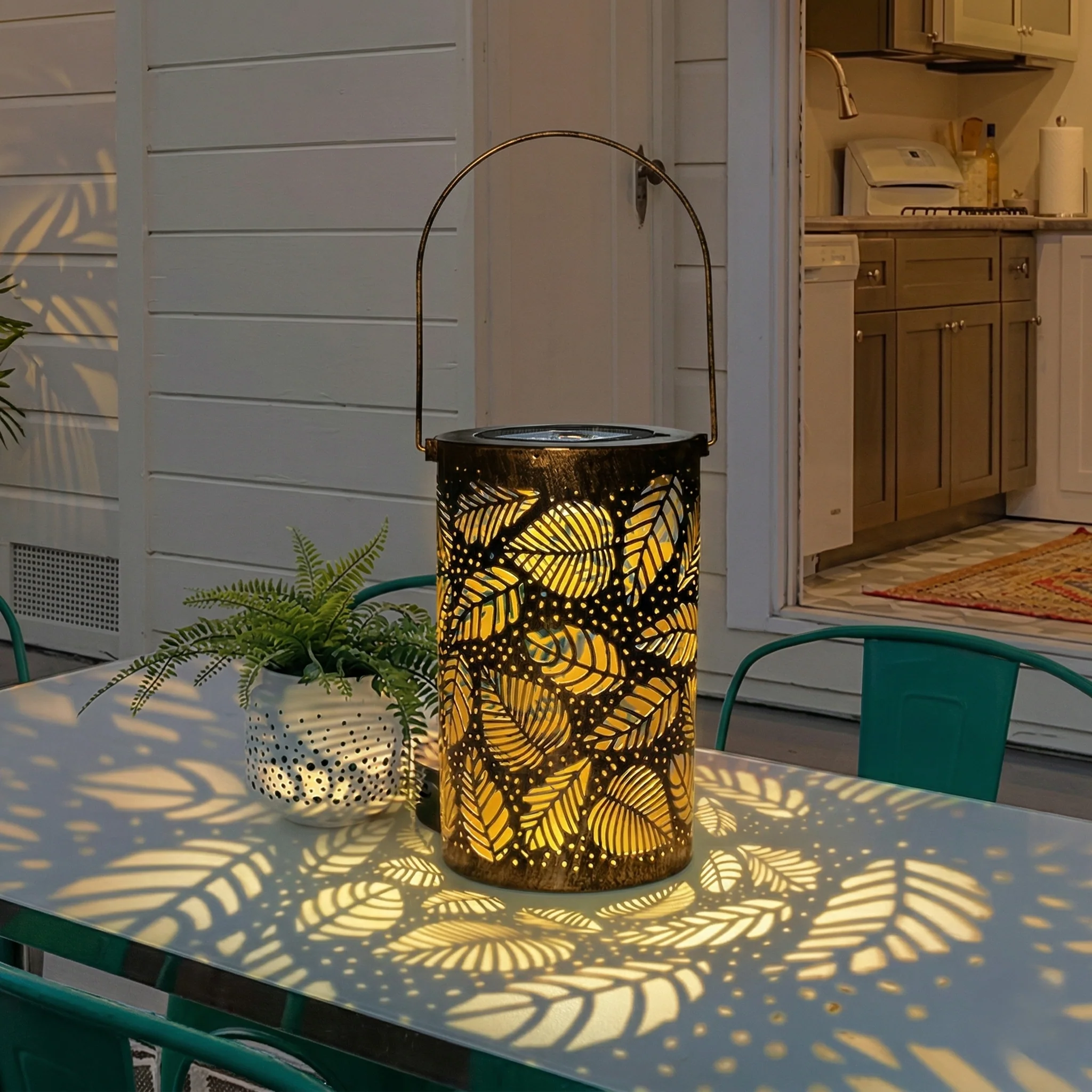 Embercroft™ – Solar Lantern with Colorful Sunflower Light Projection, IP55 Waterproof + 50% OFF - Image 8