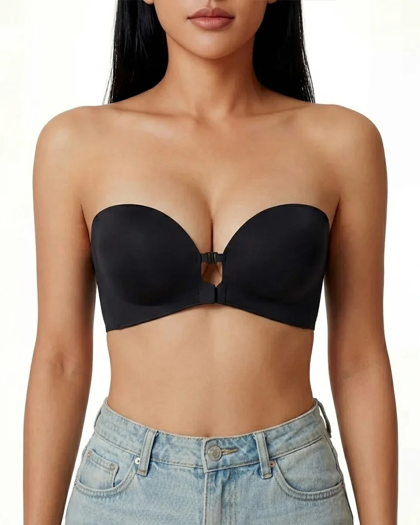 Curvelle™ – Non-Slip Strapless Front-Closure Push-Up Bra + 50% OFF - Image 2