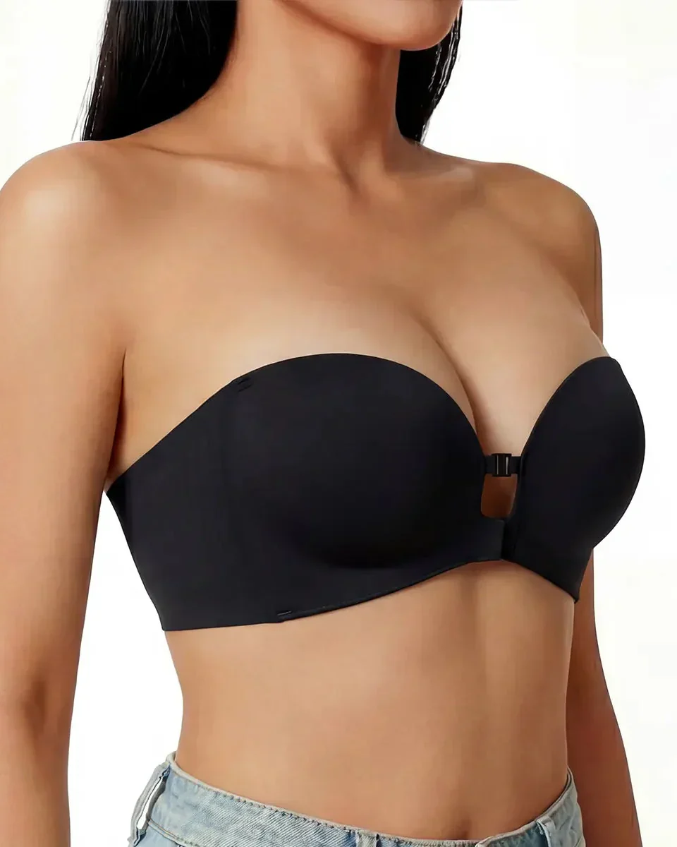 Curvelle™ – Non-Slip Strapless Front-Closure Push-Up Bra + 50% OFF - Image 3