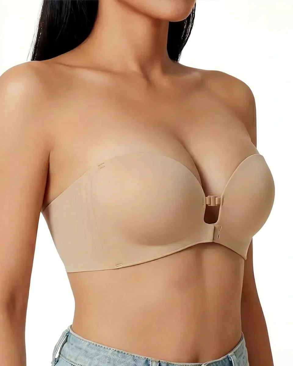 Curvelle™ – Non-Slip Strapless Front-Closure Push-Up Bra + 50% OFF - Image 4