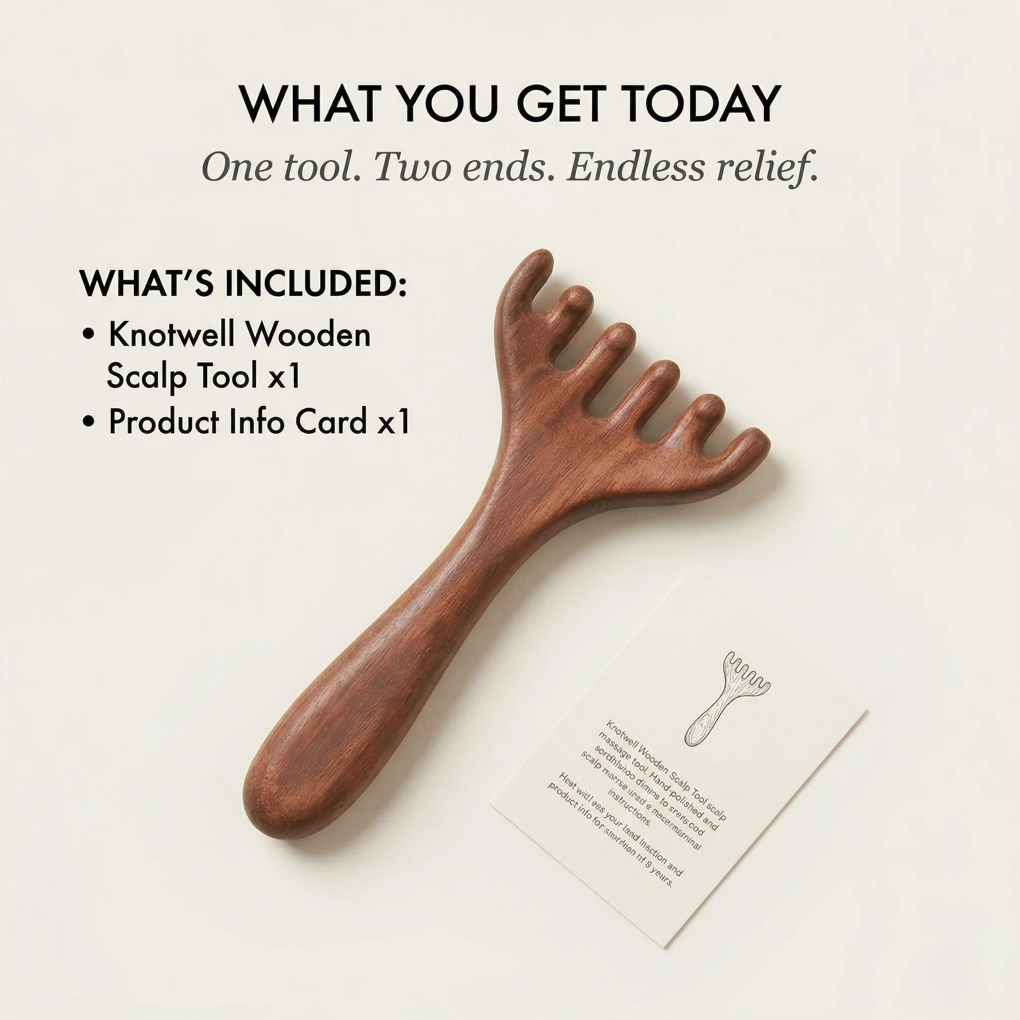 Knotwell™ – Six-Claw Wooden Scalp & Meridian Massage Tool + 50% OFF - Image 3
