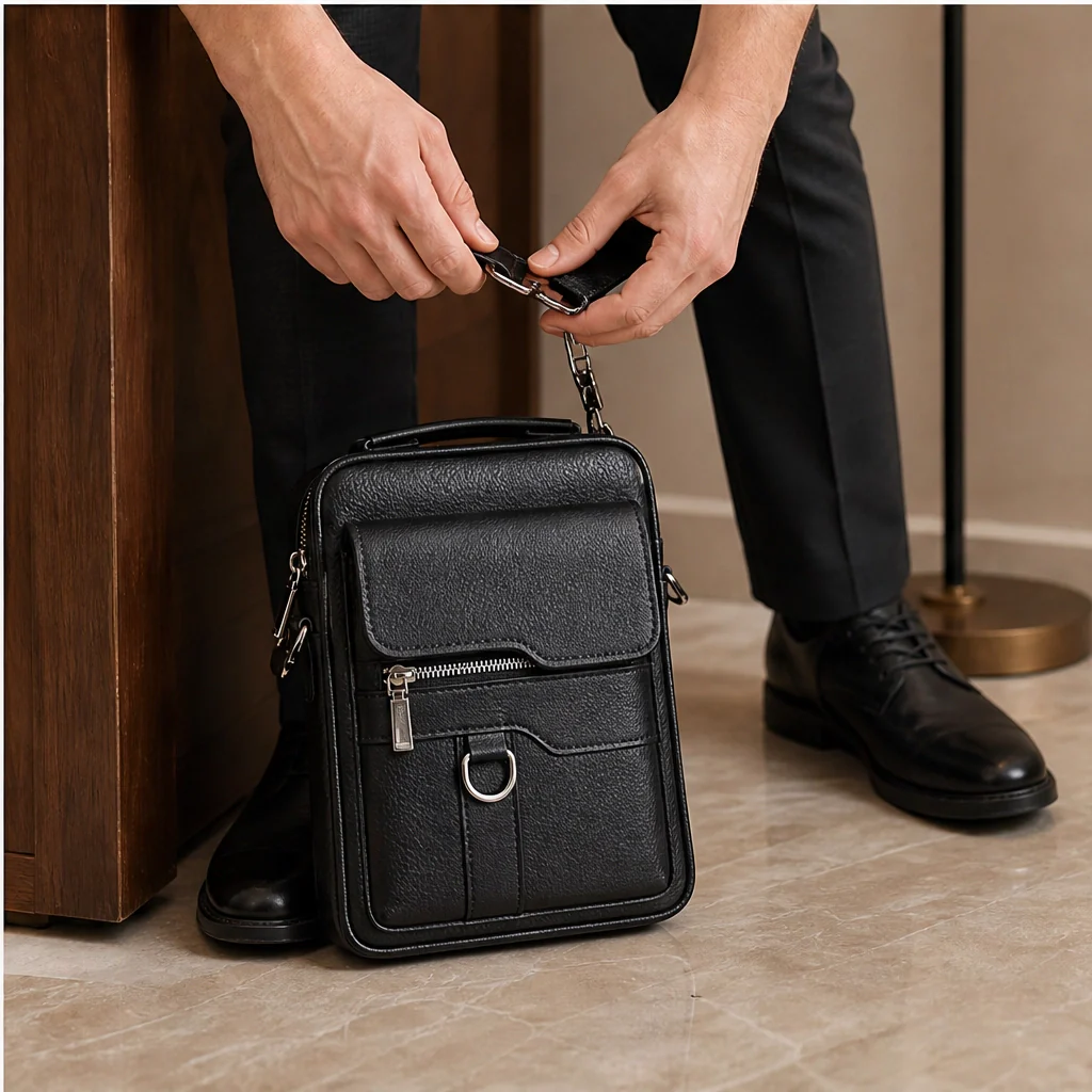 Roven™ – Water-Resistant PU Leather Crossbody Messenger Bag for Men + 50% OFF - Image 2