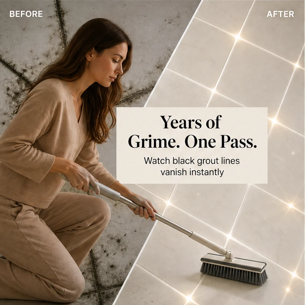 Glidewell™ – 2-in-1 Scrub & Squeegee Brush with Long Swivel Handle + 50% OFF - Image 3