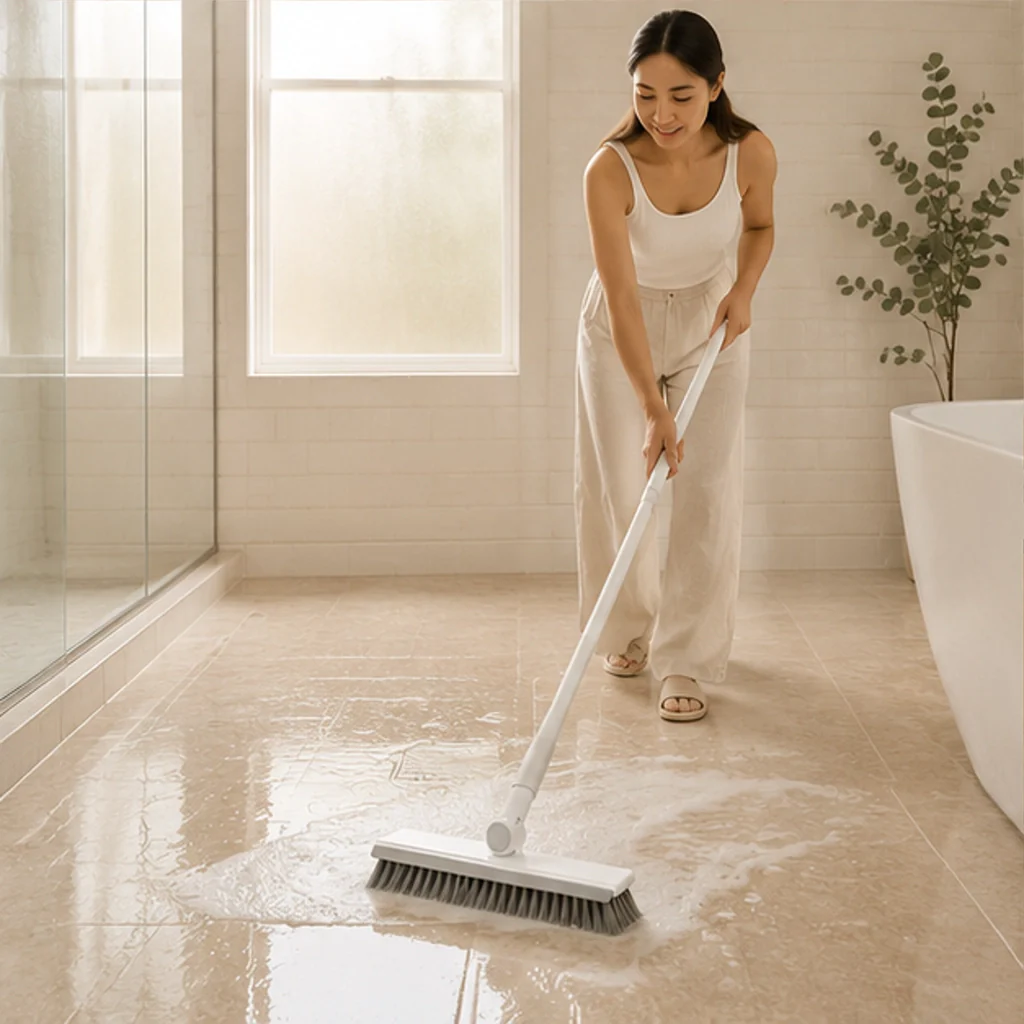 Glidewell™ – 2-in-1 Scrub & Squeegee Brush with Long Swivel Handle + 50% OFF - Image 5