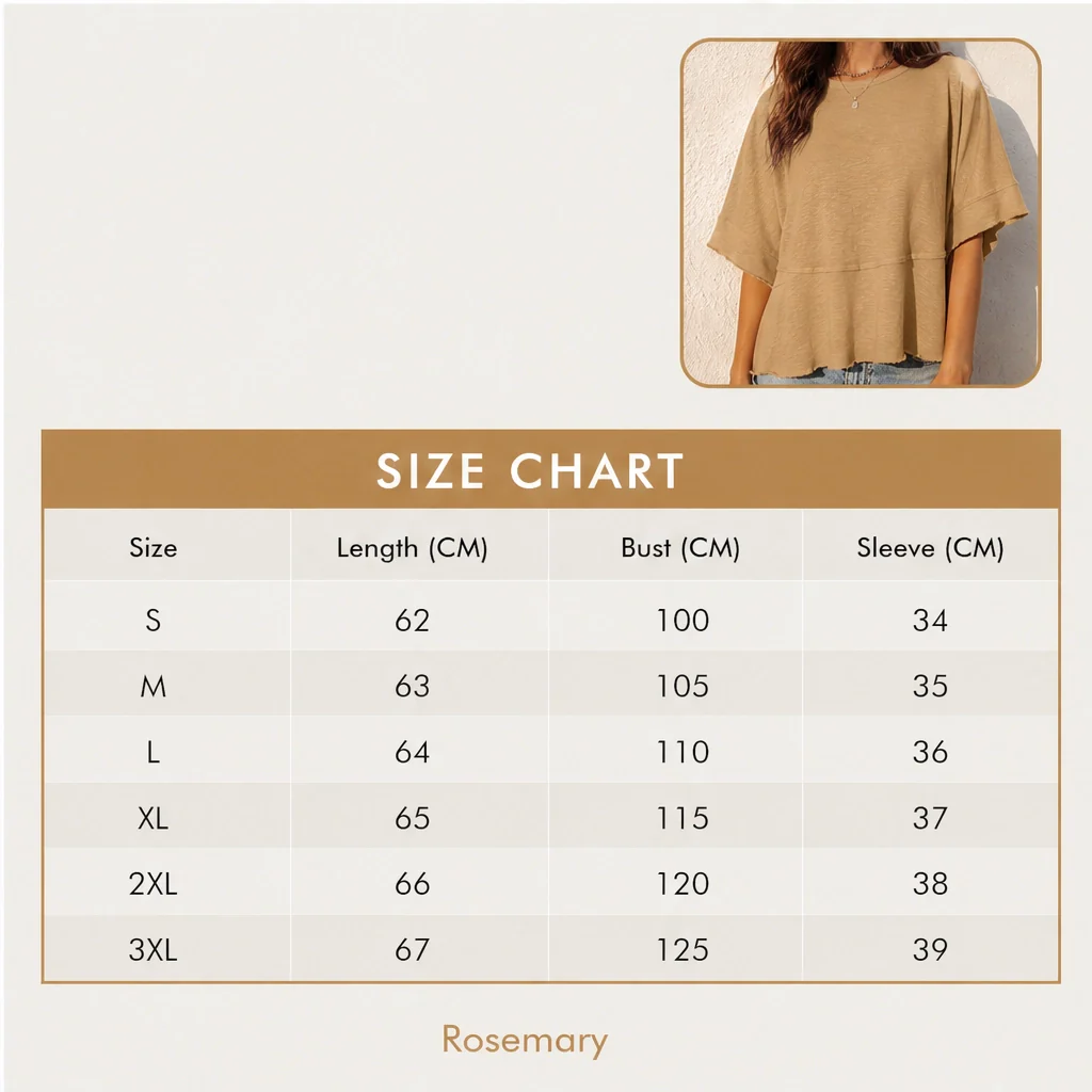 Velora™  – Flare-Sleeve Loose Crewneck Summer Top + 50% OFF - Image 10