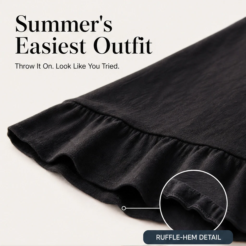 Velora™  – Flare-Sleeve Loose Crewneck Summer Top + 50% OFF - Image 3