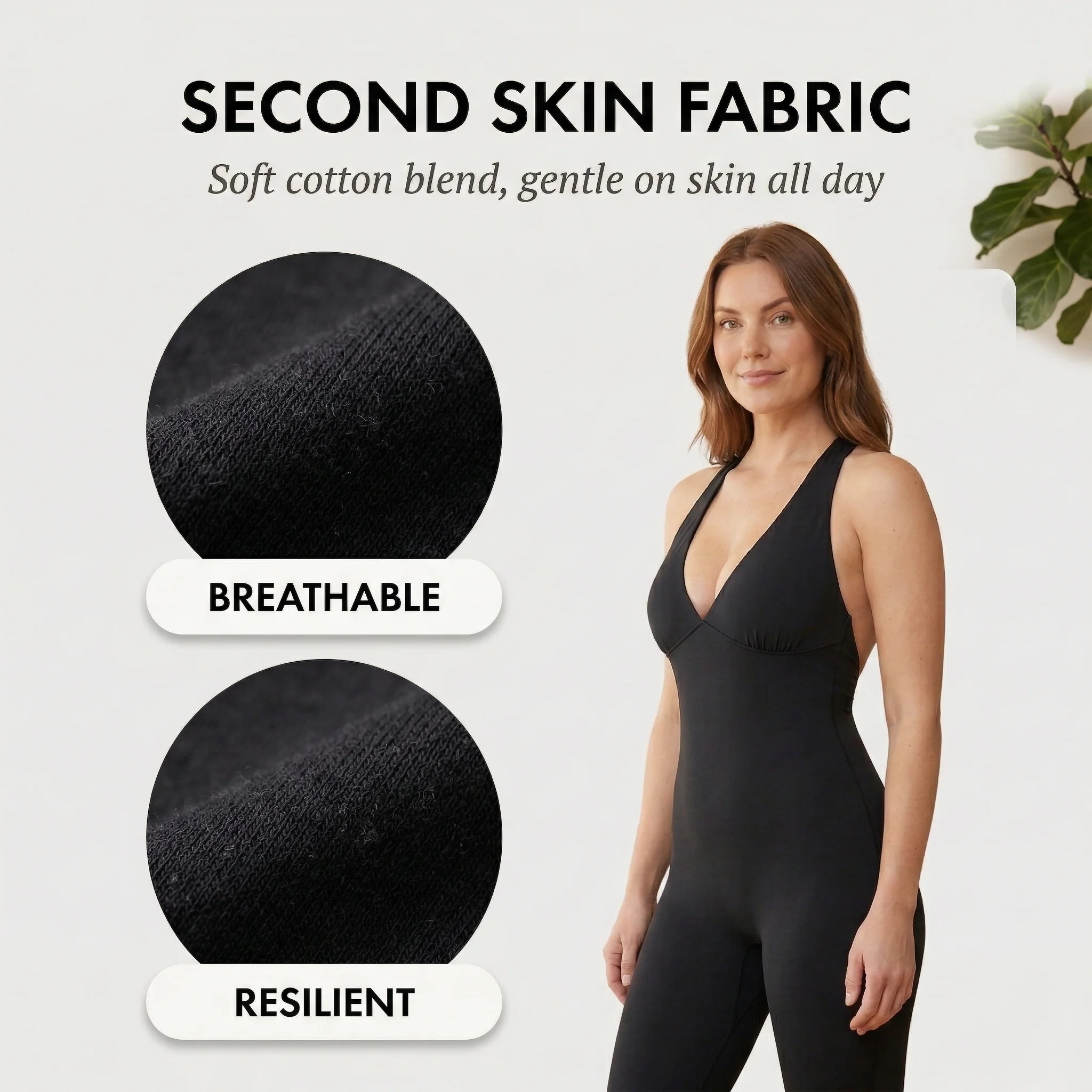 Veluna™ – Tummy Control Seamless V-Neck Shaping Jumpsuit +50% OFF - Image 5
