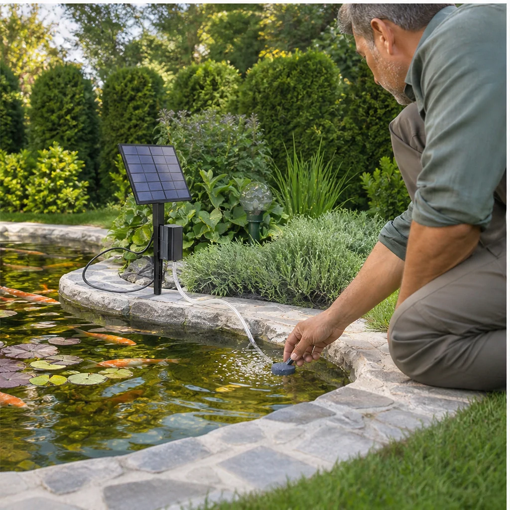 Ripplewell™ – Solar Direct-Drive Pond Aerator with Air Pump & Stone + 50% OFF - Image 9