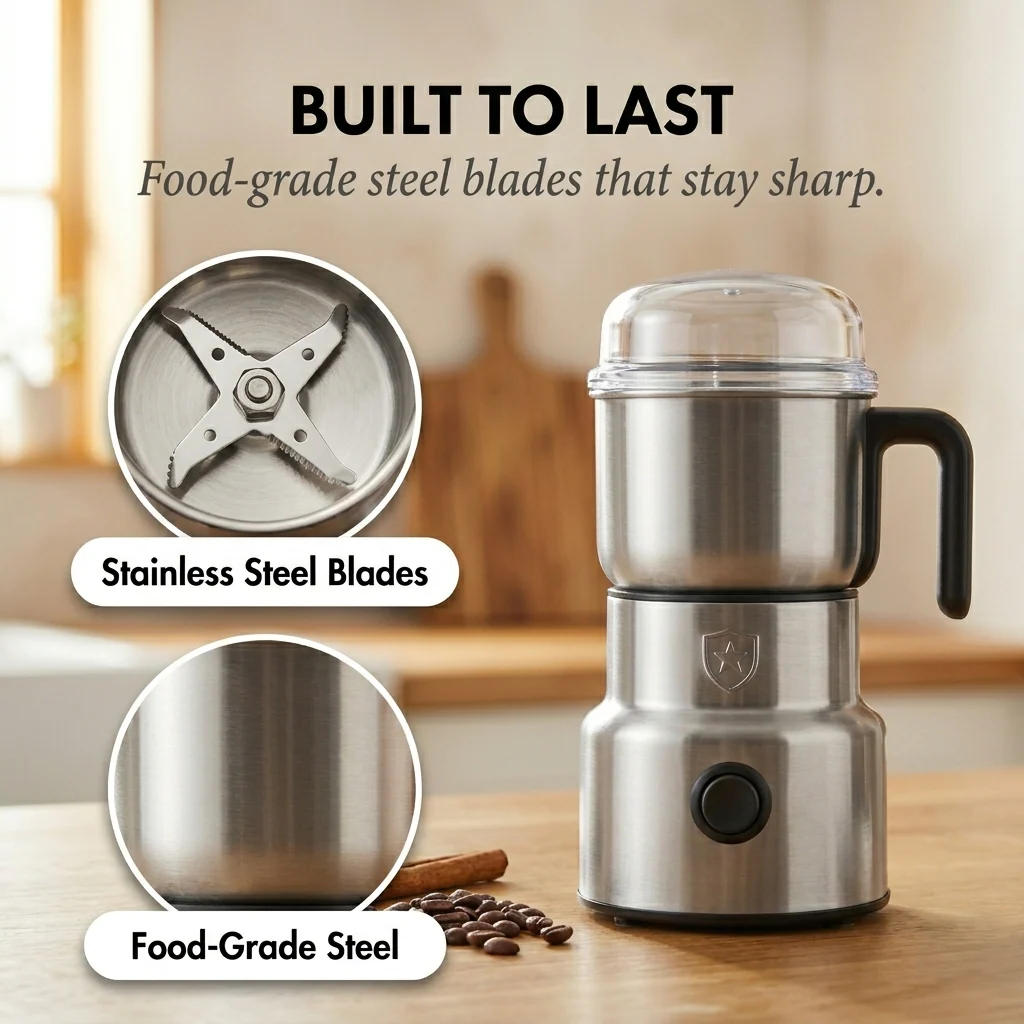 Millwick™ – 6-Blade Stainless Steel Electric Grinder for Coffee & Spices + 50% OFF - Image 5