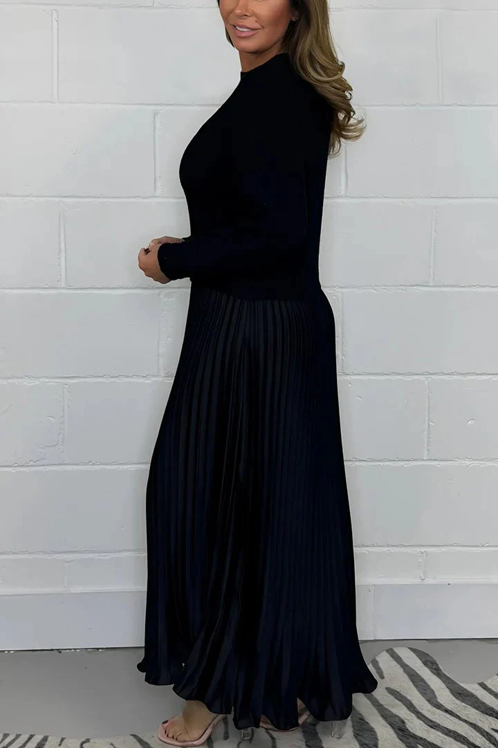 The Pleat-Skirt Sweater Dress - An Elegant Outfit in One Piece + 50% OFF - Image 7