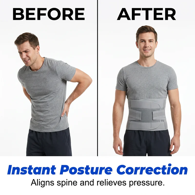 Spinora™ – Dual-Strap Compression Back Brace with Removable Lumbar Stays + 50% OFF - Image 2