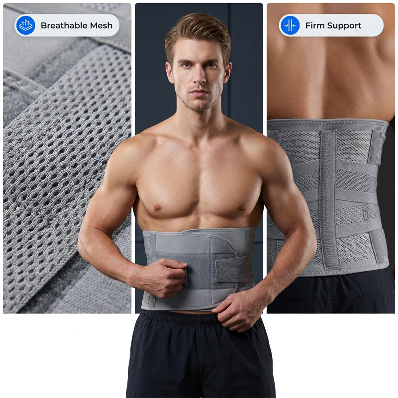 Spinora™ – Dual-Strap Compression Back Brace with Removable Lumbar Stays + 50% OFF - Image 4