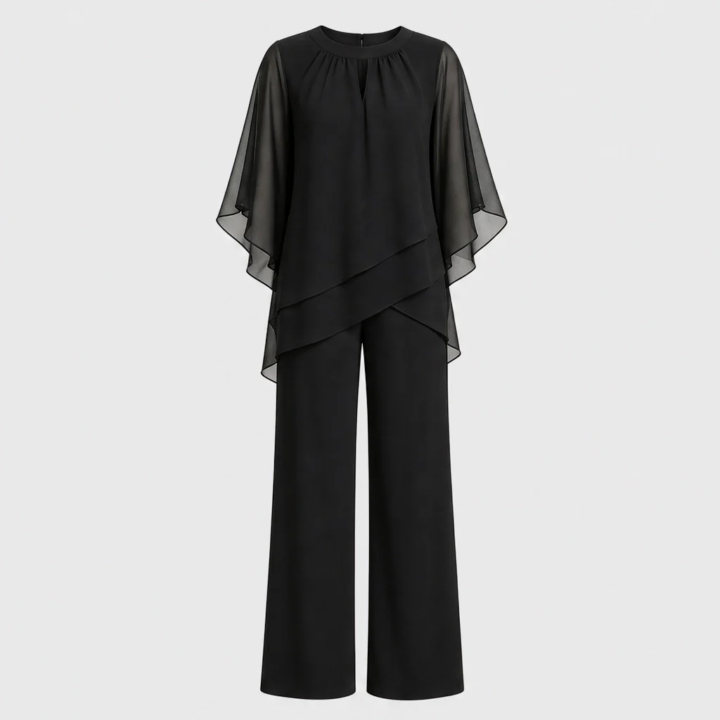 Drapelle™ – Asymmetric Layered Top & Wide-Leg Pants Two-Piece Set + 50% OFF - Image 10
