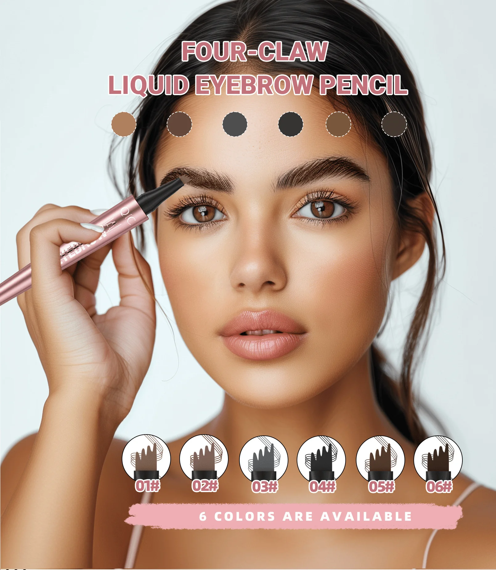 Plumara™ – Waterproof 4-Tip Micro-Fork Eyebrow Pencil for Natural Hair-Like Brows +Buy 1 Get 1 FREE - Image 3