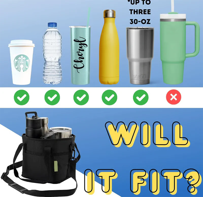 The AuraPack Multi-Drink Carrier — Family Size 4 Compartment Bag + 50% OFF - Image 2