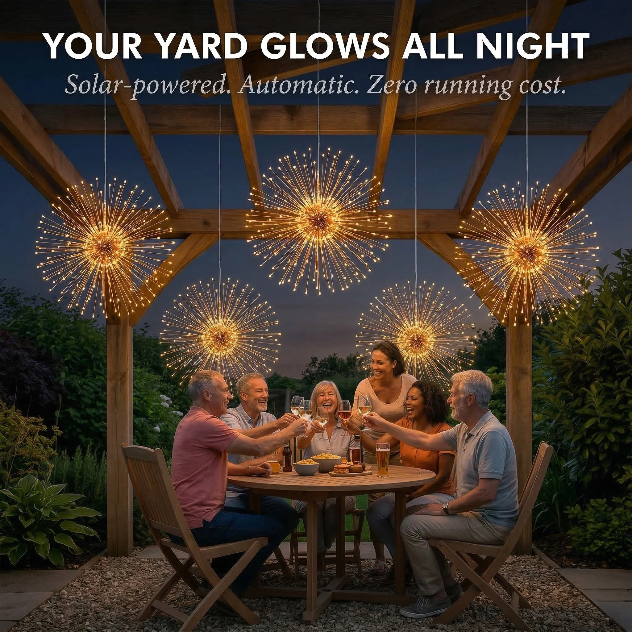 Duskara™ – Solar Firework Hanging Lights, IP65 Waterproof, 8 Modes, Remote Control +50% OFF - Image 3