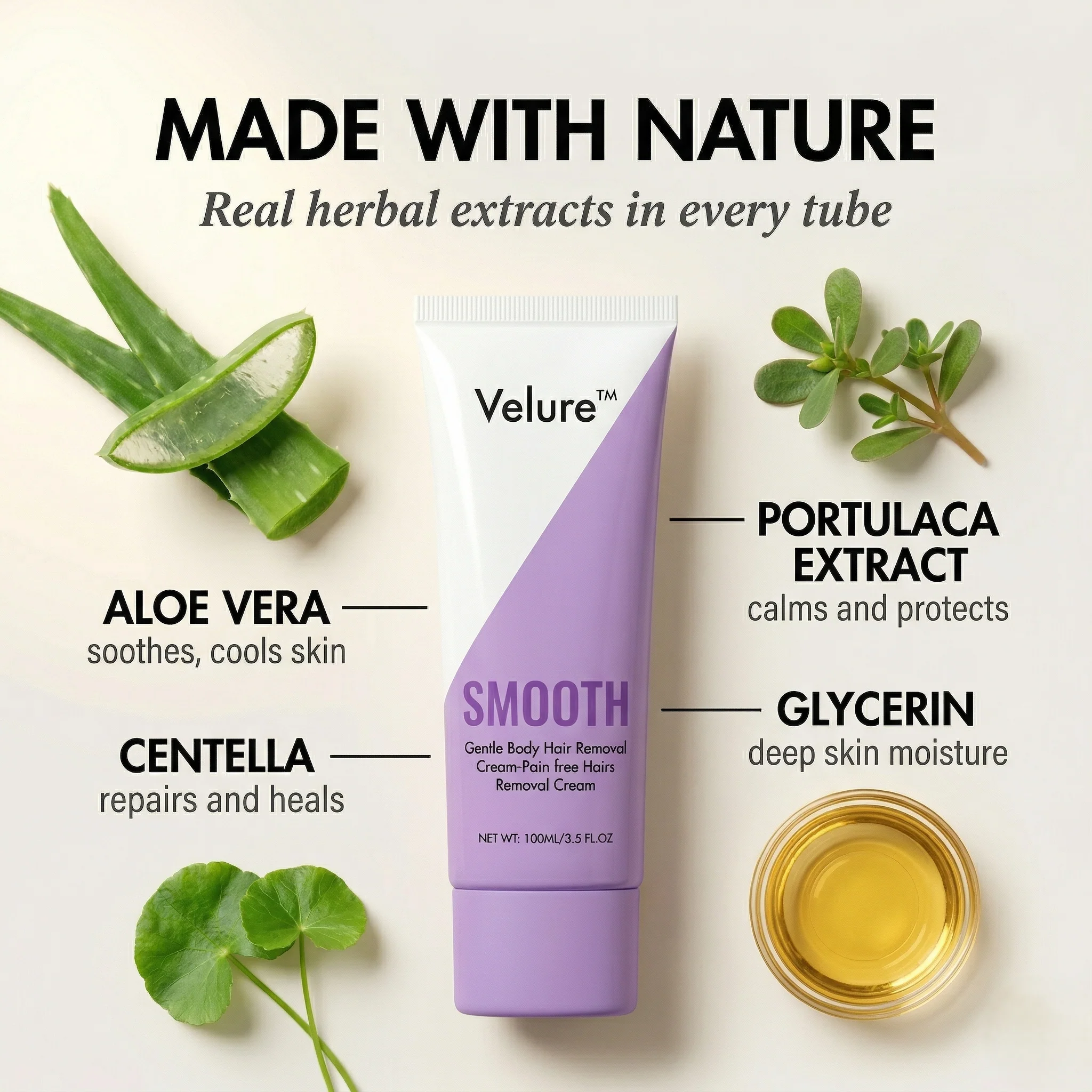 Velure™ – Gentle Herbal Hair Removal Cream for Smooth, Soft Skin + 50% OFF - Image 4