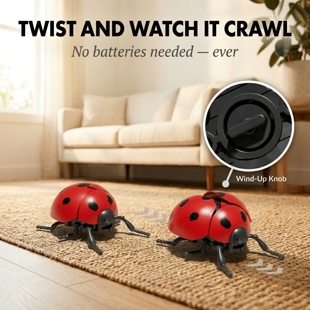 Scoutling™ – Wind-Up Crawling Insect Discovery Set with Glow Wings & Science Cards +50% OFF - Image 2