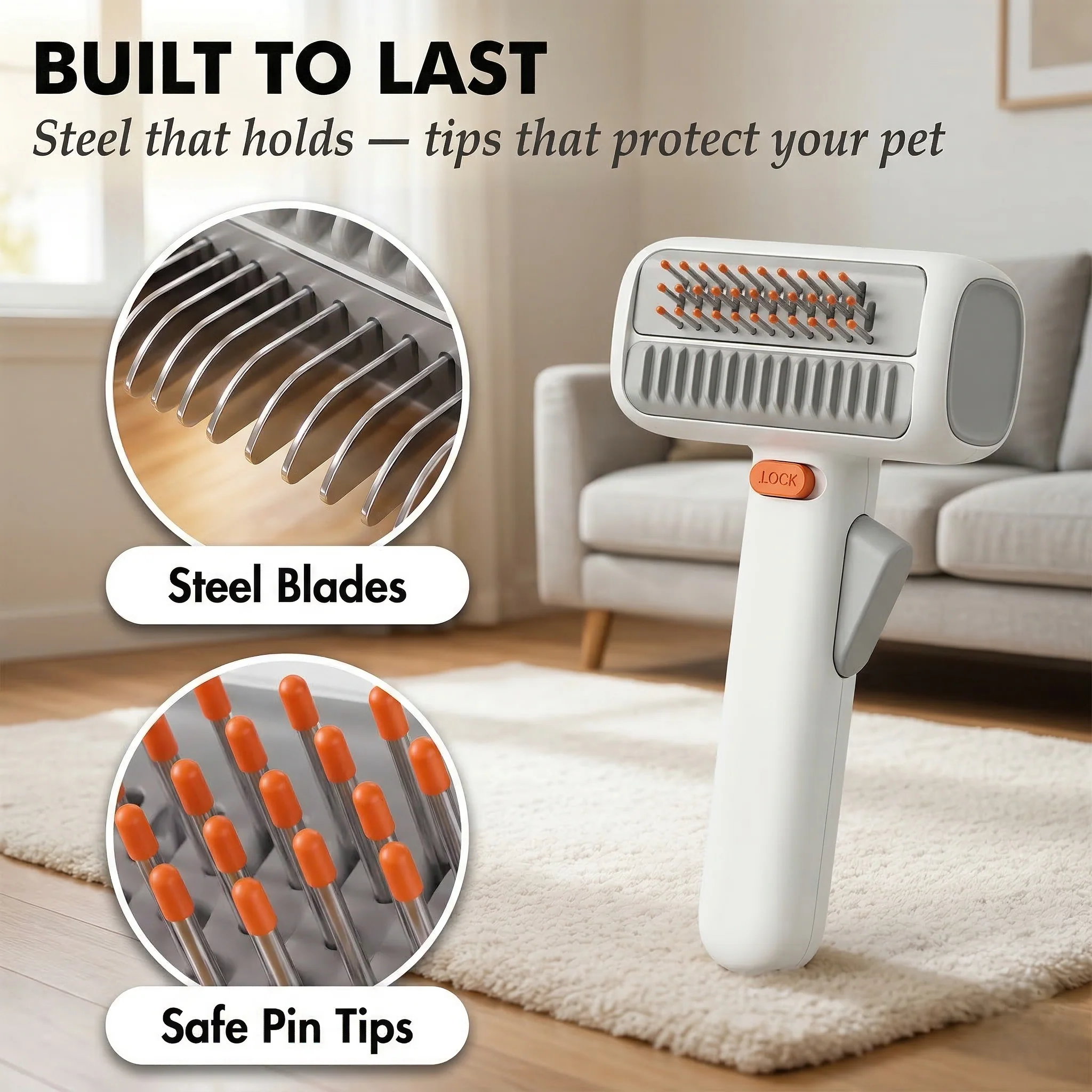 Moltara™ – 2-in-1 Dematting & Deshedding Grooming Comb for Dogs & Cats + 50% OFF - Image 5