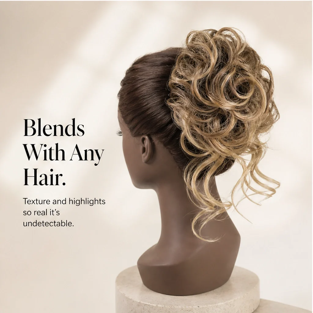 Lushe™ – Fluffy Volume Bun Hairpiece with Detachable Claw-Clip Design + 50% OFF - Image 4