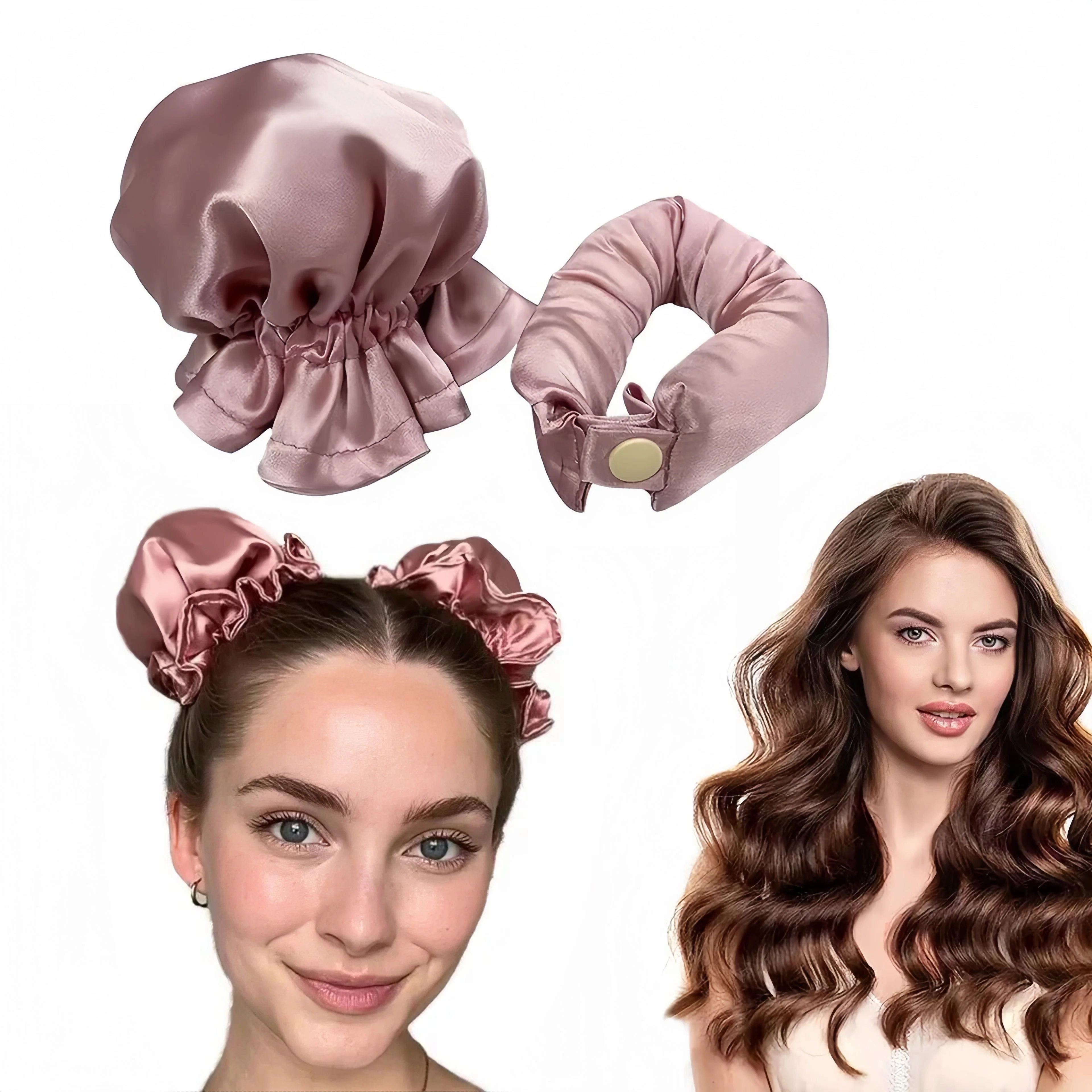 The AuraSatin Heatless Curls - Salon Curls Overnight, Zero Heat Damage + 50% OFF - Image 2