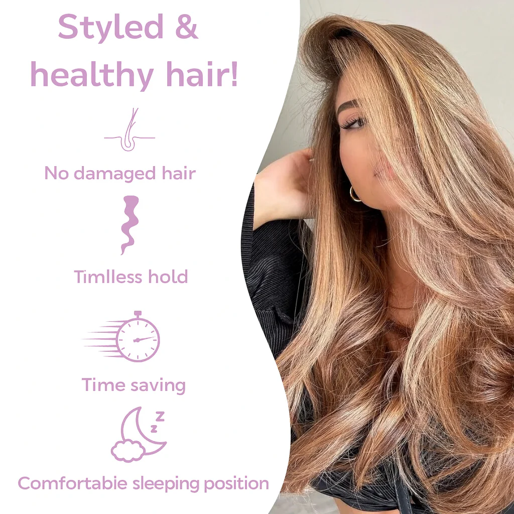 The AuraSatin Heatless Curls - Salon Curls Overnight, Zero Heat Damage + 50% OFF - Image 3