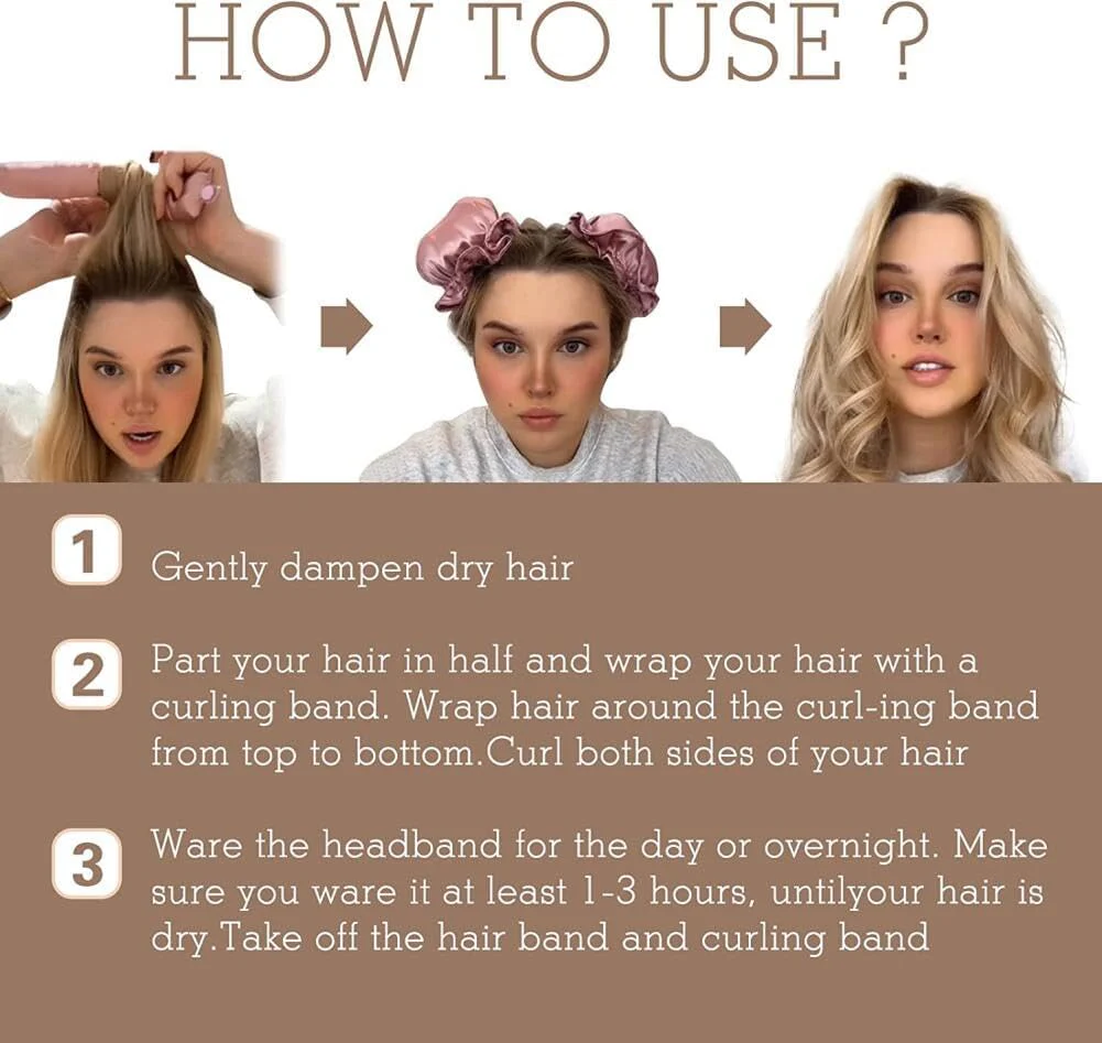 The AuraSatin Heatless Curls - Salon Curls Overnight, Zero Heat Damage + 50% OFF - Image 8