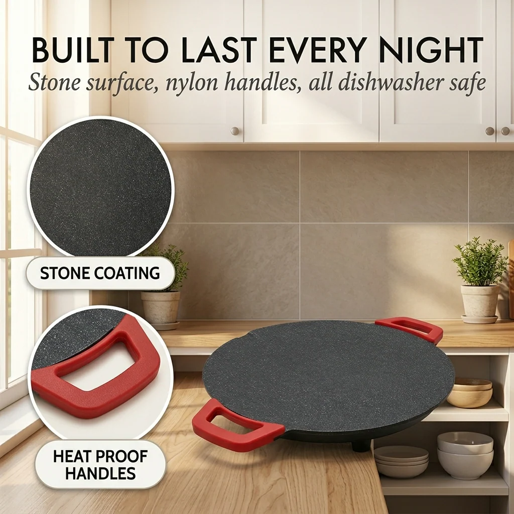 Searstone™ – Smokeless Indoor Electric Griddle | Non-Stick Stone Coating | 14" & 16" | Korean BBQ, Pancakes, Steaks + 50% OFF - Image 5