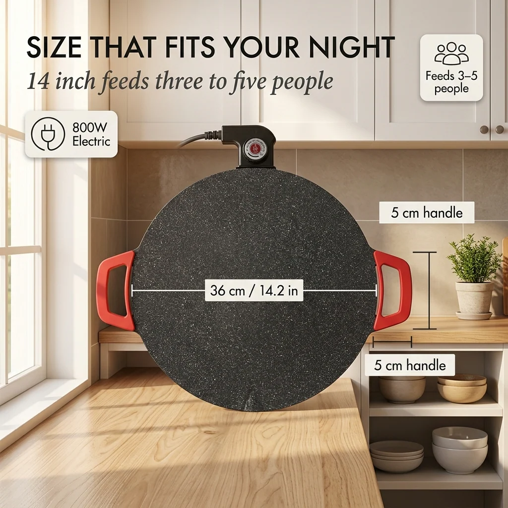 Searstone™ – Smokeless Indoor Electric Griddle | Non-Stick Stone Coating | 14" & 16" | Korean BBQ, Pancakes, Steaks + 50% OFF - Image 6