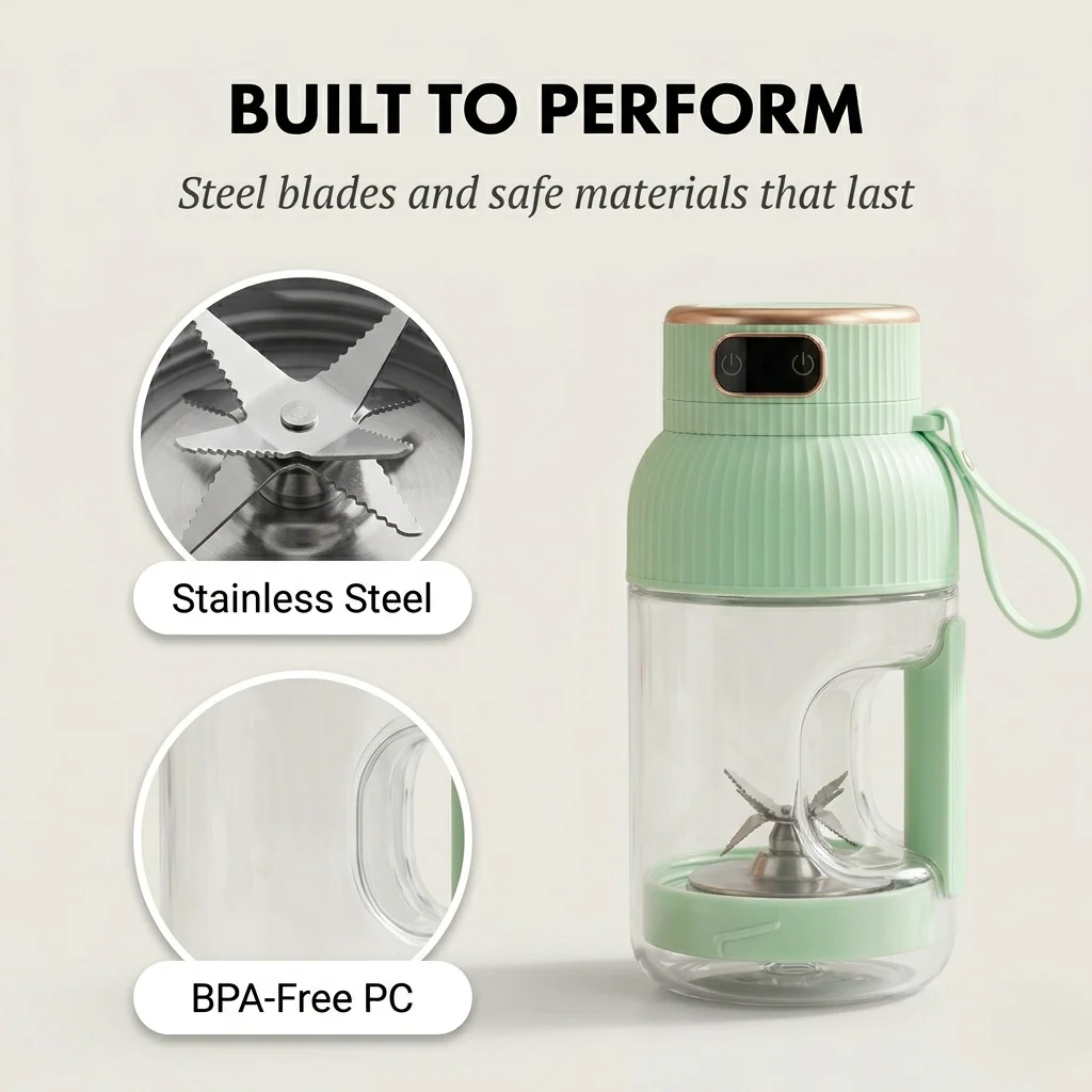 Blendora™ – 10-Blade Digital Display Portable Juicer Blender Cup + 50 % OFF - Image 6
