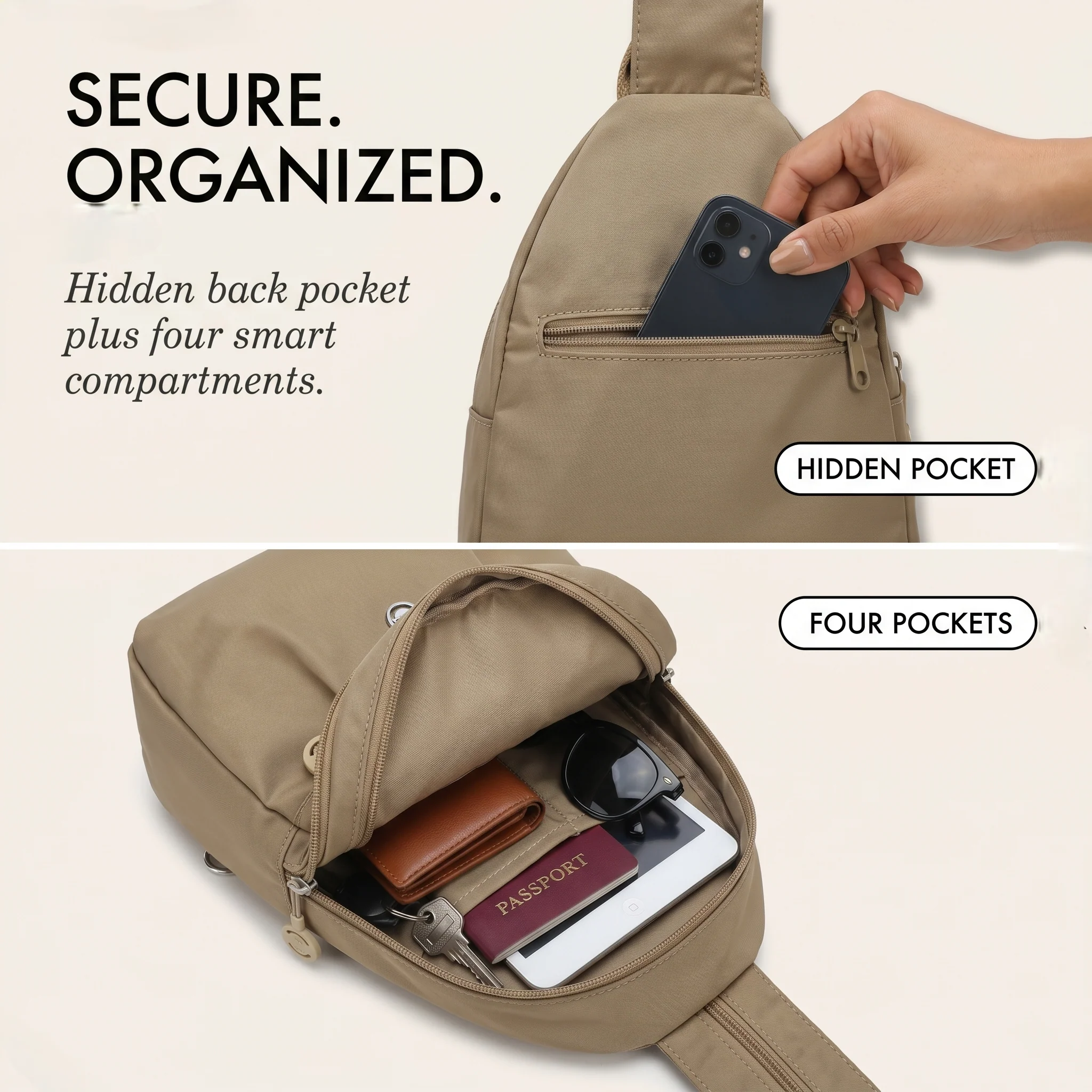 Haven™ – 3-in-1 Convertible Anti-Theft Crossbody Backpack +50% OFF - Image 5