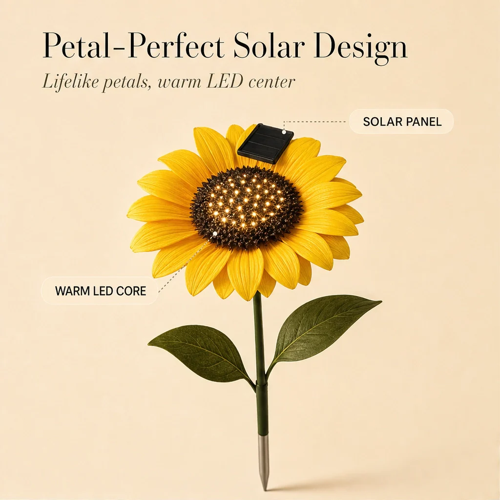 Goldengrove™ – Solar-Powered Realistic Sunflower Garden Stake Light + 50% OFF - Image 3
